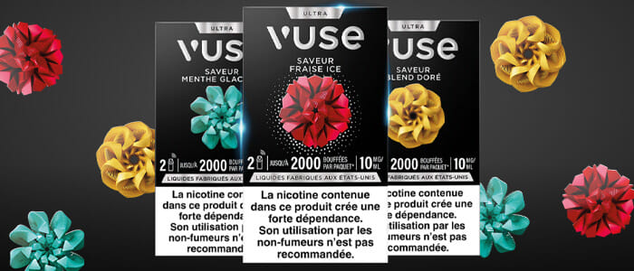 Recharges Vuse Ultra - capsules connectées pour pod Vuse Ultra